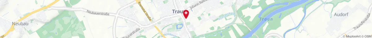 Map representation of the location for Holler-Apotheke Traun in 4050 Traun